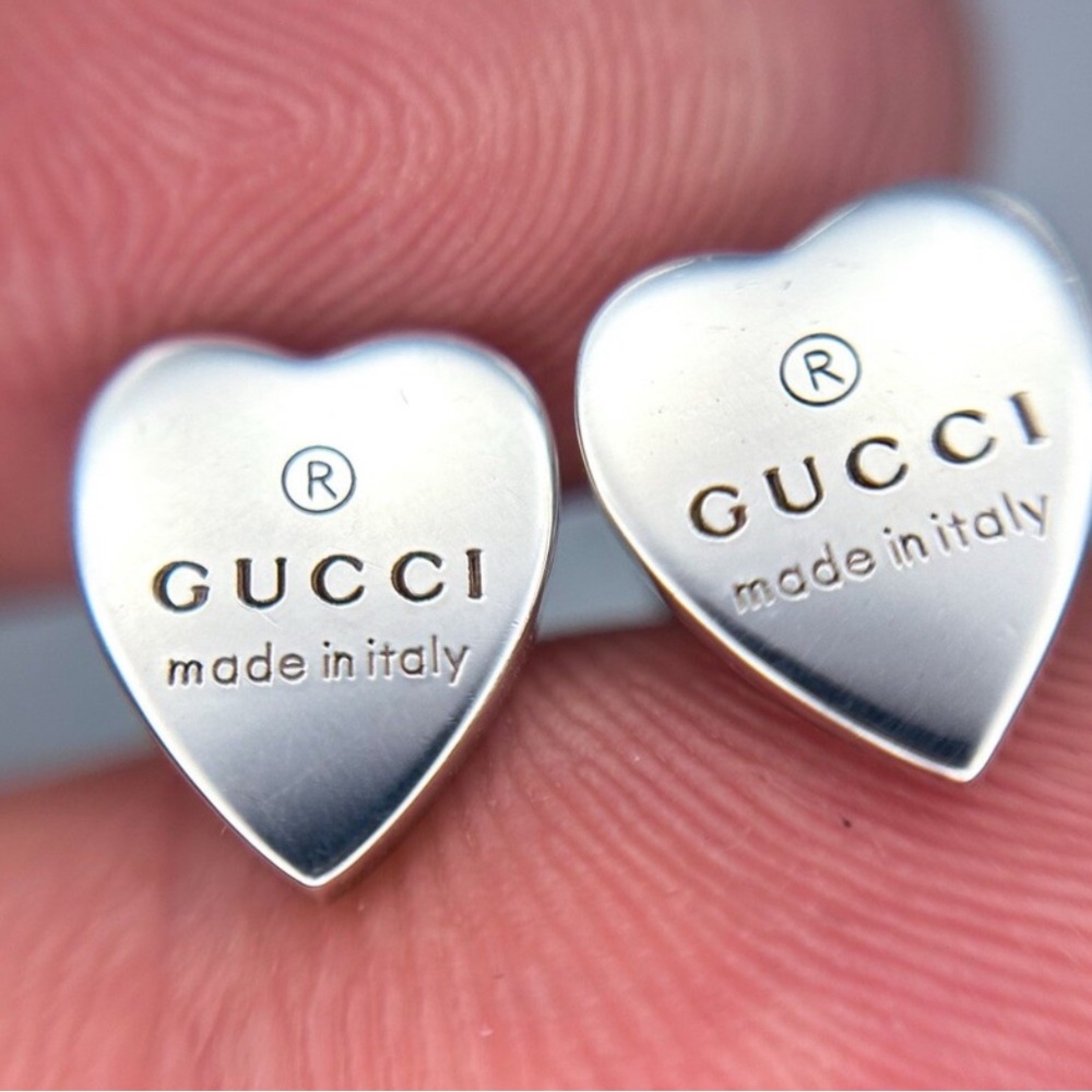 Gucci heart Earrings Silver